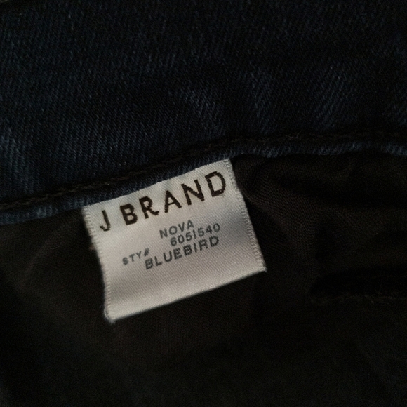 J Brand Nova Rail Patchwork Skinny High Rise Jeans in Bluebird Sz 28 - Picture 9 of 14